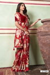 Manika By Vallabhi Brasso Digital Printed Party Wear Sarees Wholesale Shop In Surat